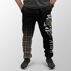 Clan MacLaren Weathered Tartan Crest Jogger Sweatpants Alba Celtic Style HG73 Tartan Today