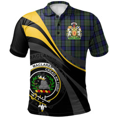Clan MacLaren 01 Tartan Polo Shirt - Royal Coat Of Arms Style IE75 MacLaren 01 Tartan Tartan Polo