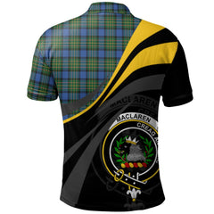 Clan MacLaren Ancient Tartan Polo Shirt - Royal Coat Of Arms Style KS55 MacLaren Ancient Tartan Tartan Polo