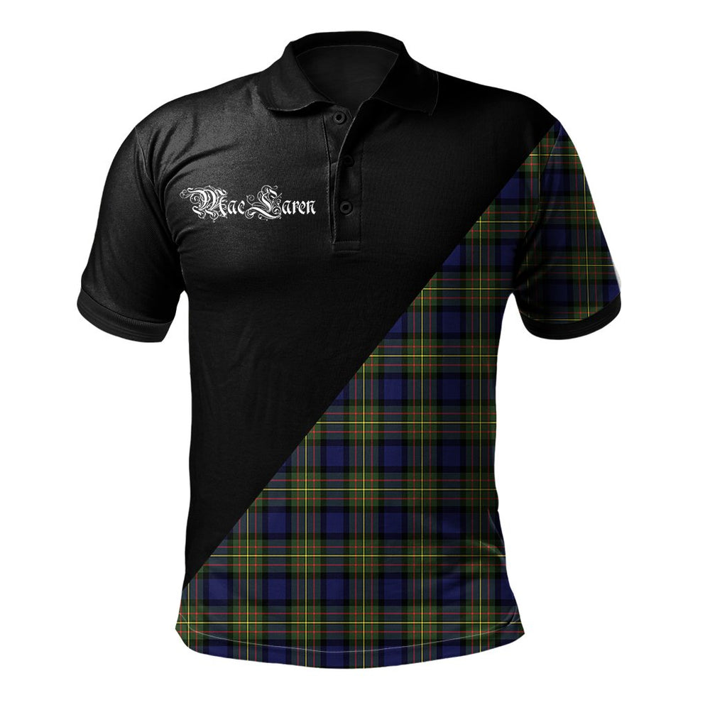 Clan MacLaren Modern Clan - Military Polo Shirt ZN65 MacLaren Modern Tartan Tartan Polo