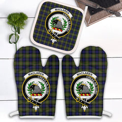 Clan MacLaren Modern Tartan Crest Oven Mitt And Pot Holder (2 Oven Mitts + 1 Pot Holder) LB80 Clan Borthwick Tartan Today