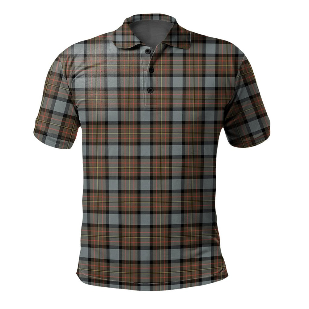 Clan MacLaren Weathered Tartan Polo Shirt CP45 MacLaren Weathered Tartan Tartan Polo