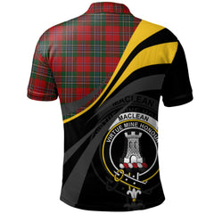 Clan MacLean Tartan Polo Shirt - Royal Coat Of Arms Style GI48 MacLean Tartan Tartan Polo