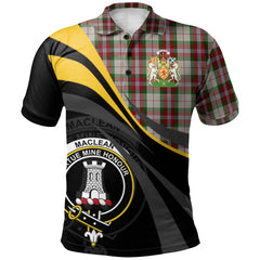 Clan MacLean Dress Tartan Polo Shirt - Royal Coat Of Arms Style AN73 MacLean Dress Tartan Tartan Polo