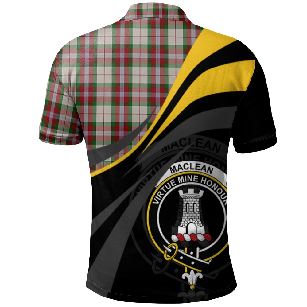 Clan MacLean Dress Tartan Polo Shirt - Royal Coat Of Arms Style AN73 MacLean Dress Tartan Tartan Polo