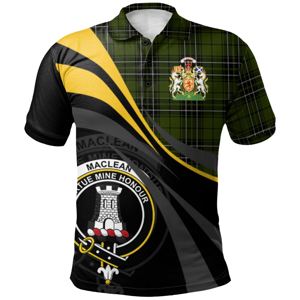 Clan MacLean Hunting Tartan Polo Shirt - Royal Coat Of Arms Style GZ24 MacLean Hunting Tartan Tartan Polo