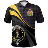 Clan MacLellan Tartan Polo Shirt - Royal Coat Of Arms Style PY37 MacLellan Tartan Tartan Polo