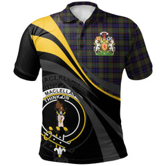 Clan MacLellan Tartan Polo Shirt - Royal Coat Of Arms Style PY37 MacLellan Tartan Tartan Polo