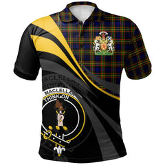 Clan MacLellan Modern Tartan Polo Shirt - Royal Coat Of Arms Style RM82 MacLellan Modern Tartan Tartan Polo