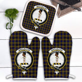 Clan MacLellan Modern Tartan Crest Oven Mitt And Pot Holder (2 Oven Mitts + 1 Pot Holder) DI90 Clan Borthwick Tartan Today