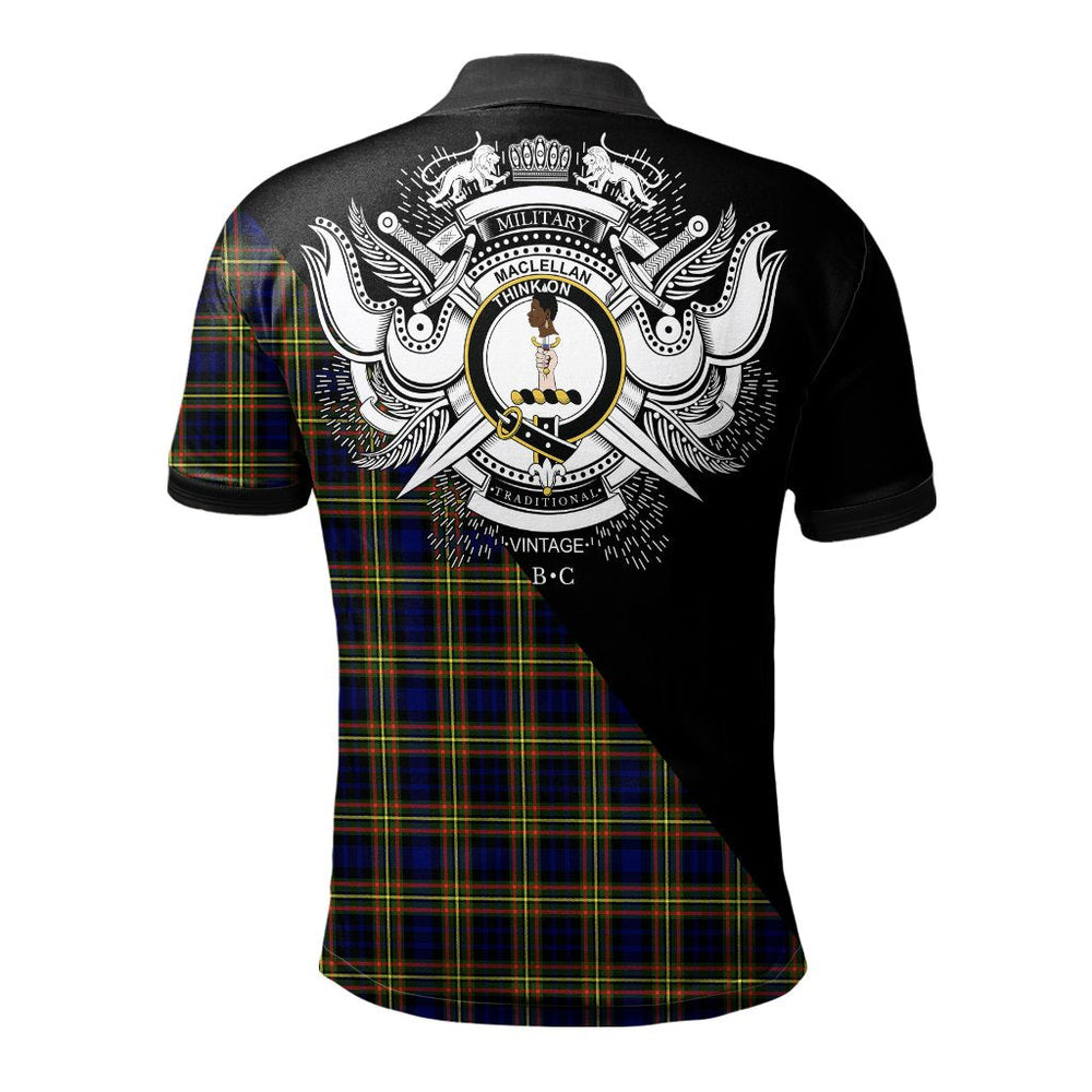 Clan MacLellan Modern Clan - Military Polo Shirt VW11 MacLellan Modern Tartan Tartan Polo