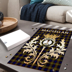 Clan MacLellan Modern Tartan Crest Thistle Jigsaw Puzzles Gift For Family YK43 Clan Borthwick Tartan Today