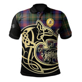 Clan MacLennan Tartan Polo Shirt Viking Wolf OD55 MacLennan Tartan Tartan Polo