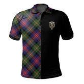 Clan MacLennan Tartan Polo Shirt Half of Me - Cross Style XI13 MacLennan Tartan Tartan Polo