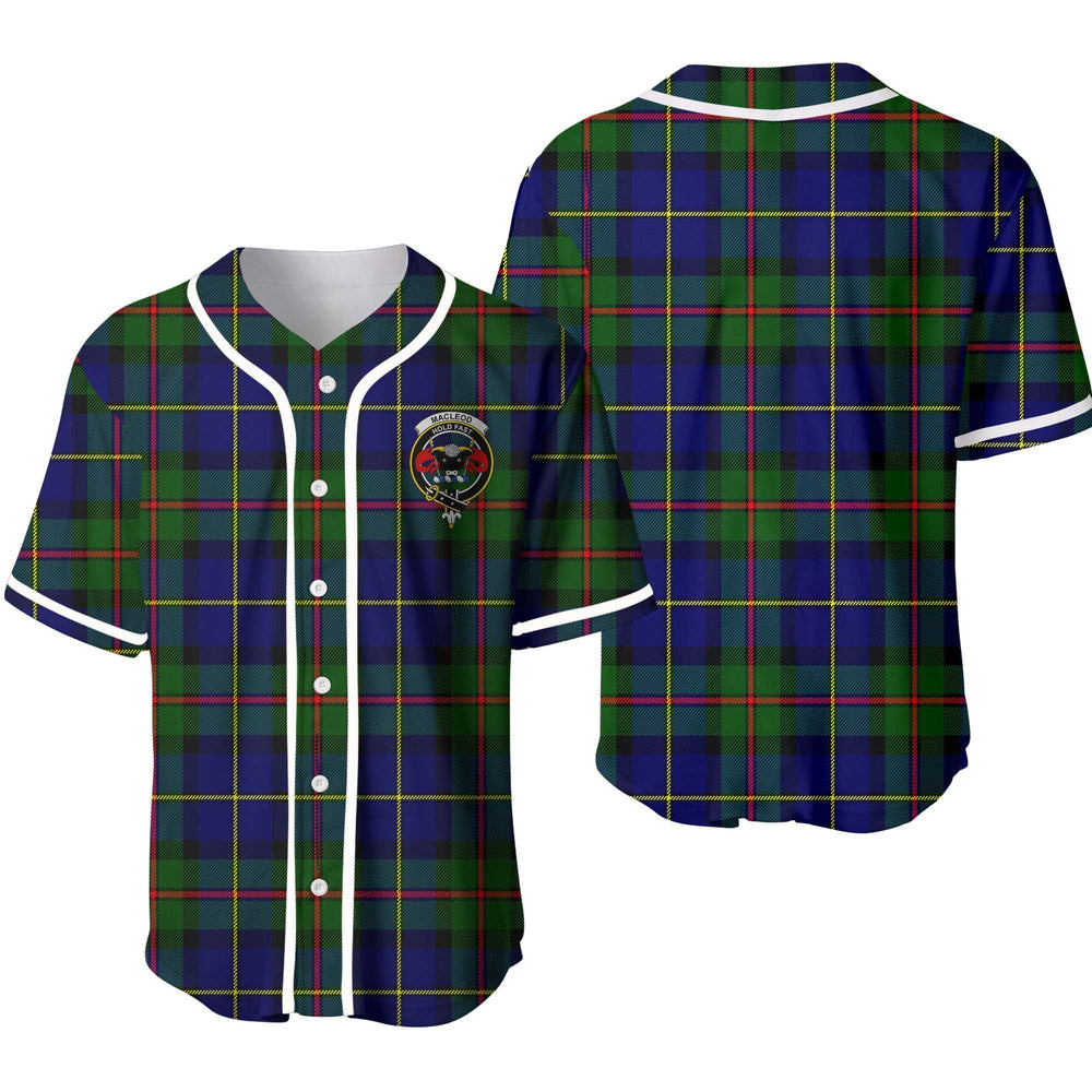Clan MacLeod Tartan Unisex Baseball Jersey CE53FA42 Clan Hall Tartan Today