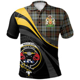 Clan MacLeod of Harris Weathered Tartan Polo Shirt - Royal Coat Of Arms Style RE31 MacLeod of Harris Weathered Tartan Tartan Polo
