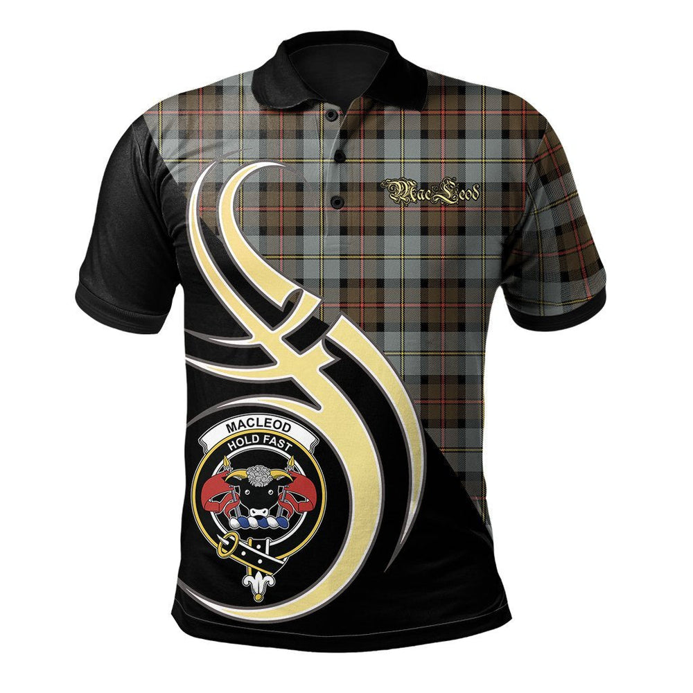 Clan MacLeod of Harris Weathered Tartan Polo Shirt - Believe In Me Style PK61 MacLeod of Harris Weathered Tartan Tartan Polo