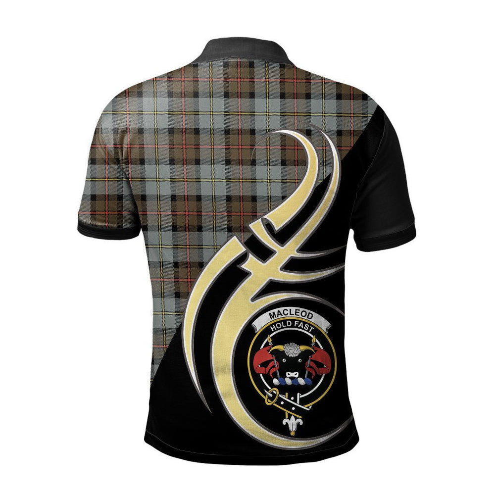 Clan MacLeod of Harris Weathered Tartan Polo Shirt - Believe In Me Style PK61 MacLeod of Harris Weathered Tartan Tartan Polo