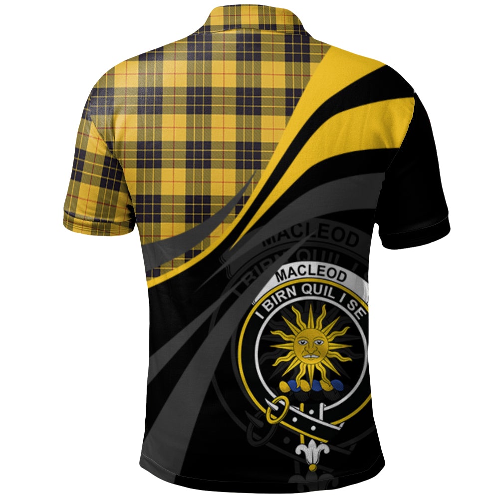 Clan MacLeod of Lewis Ancient Tartan Polo Shirt - Royal Coat Of Arms Style CJ13 MacLeod of Lewis Ancient Tartan Tartan Polo