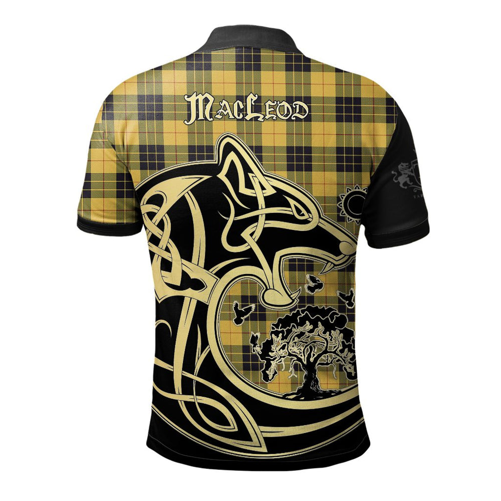 Clan MacLeod of Lewis Ancient Tartan Polo Shirt Viking Wolf XL74 MacLeod of Lewis Ancient Tartan Tartan Polo