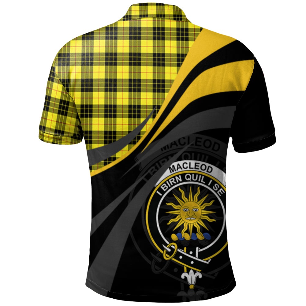 Clan MacLeod of Lewis Modern Tartan Polo Shirt - Royal Coat Of Arms Style II51 MacLeod of Lewis Modern Tartan Tartan Polo