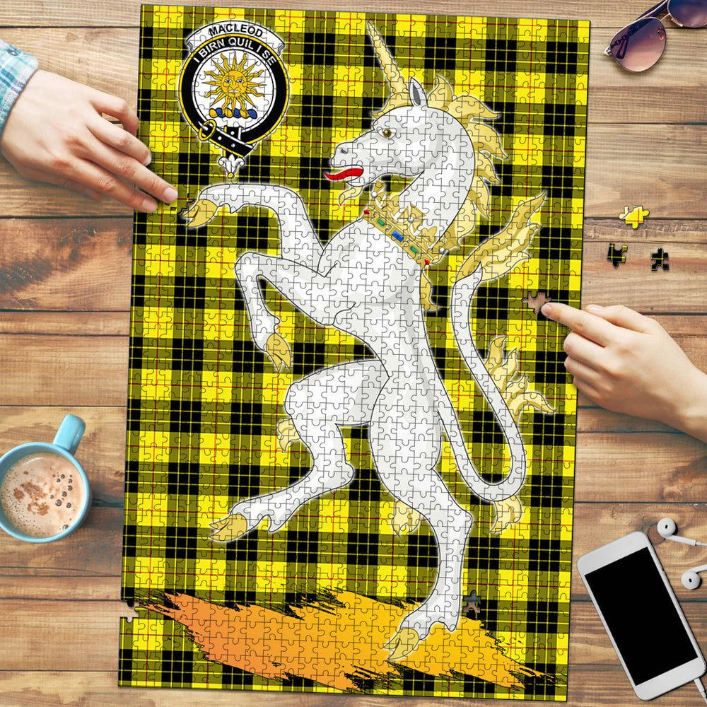 Clan MacLeod of Lewis Modern Tartan Crest Unicorn Scotland Jigsaw Puzzles Gift For Family QX26 Clan Borthwick Tartan Today