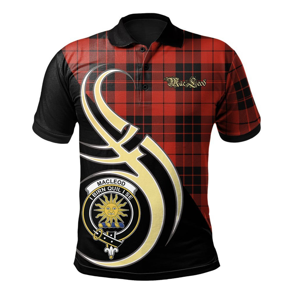 Clan MacLeod of Raasay Tartan Polo Shirt - Believe In Me Style DM44 MacLeod of Raasay Tartan Tartan Polo