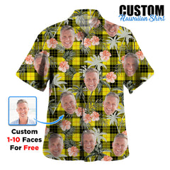 Clan MacLeod of Lewis Modern Tartan Custom Face Hawaiian Shirt – Unisex Gift for Family Members, Summer Party CO43 MacLeod of Lewis Modern Tartan Tartan Hawaii Shirt