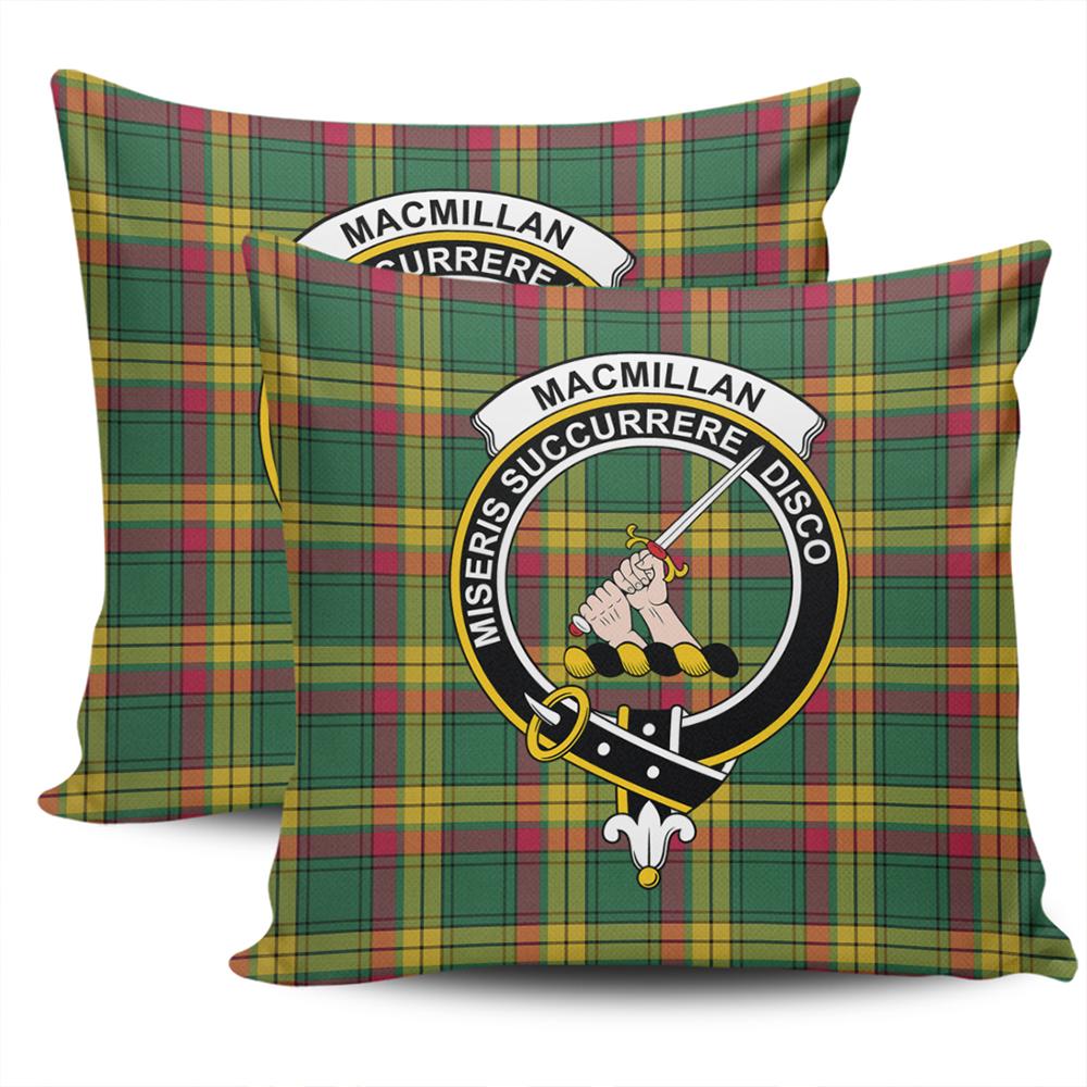 Clan MacMillan Old Ancient Tartan Crest Pillow Cover ZN95 Clan MacMillan Tartan Today