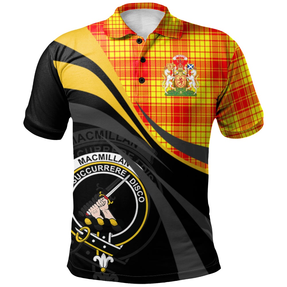Clan MacMillan 01 Tartan Polo Shirt - Royal Coat Of Arms Style IR50 MacMillan 01 Tartan Tartan Polo