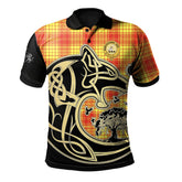 Clan MacMillan Tartan Polo Shirt Viking Wolf CP78 MacMillan Tartan Tartan Polo