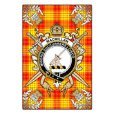 Clan MacMillan Tartan Crest Black Garden Flag - Gold Thistle VS78 Clan MacMillan Tartan Today