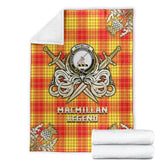 Clan MacMillan Tartan Gold Courage Symbol Blanket NI62 Clan MacMillan Tartan Today