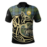 Clan MacMillan Hunting Ancient Tartan Polo Shirt Viking Wolf RS16 MacMillan Hunting Ancient Tartan Tartan Polo