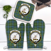 Clan MacMillan Hunting Ancient Tartan Crest Oven Mitt And Pot Holder (2 Oven Mitts + 1 Pot Holder) SQ11 Clan MacMillan Tartan Today