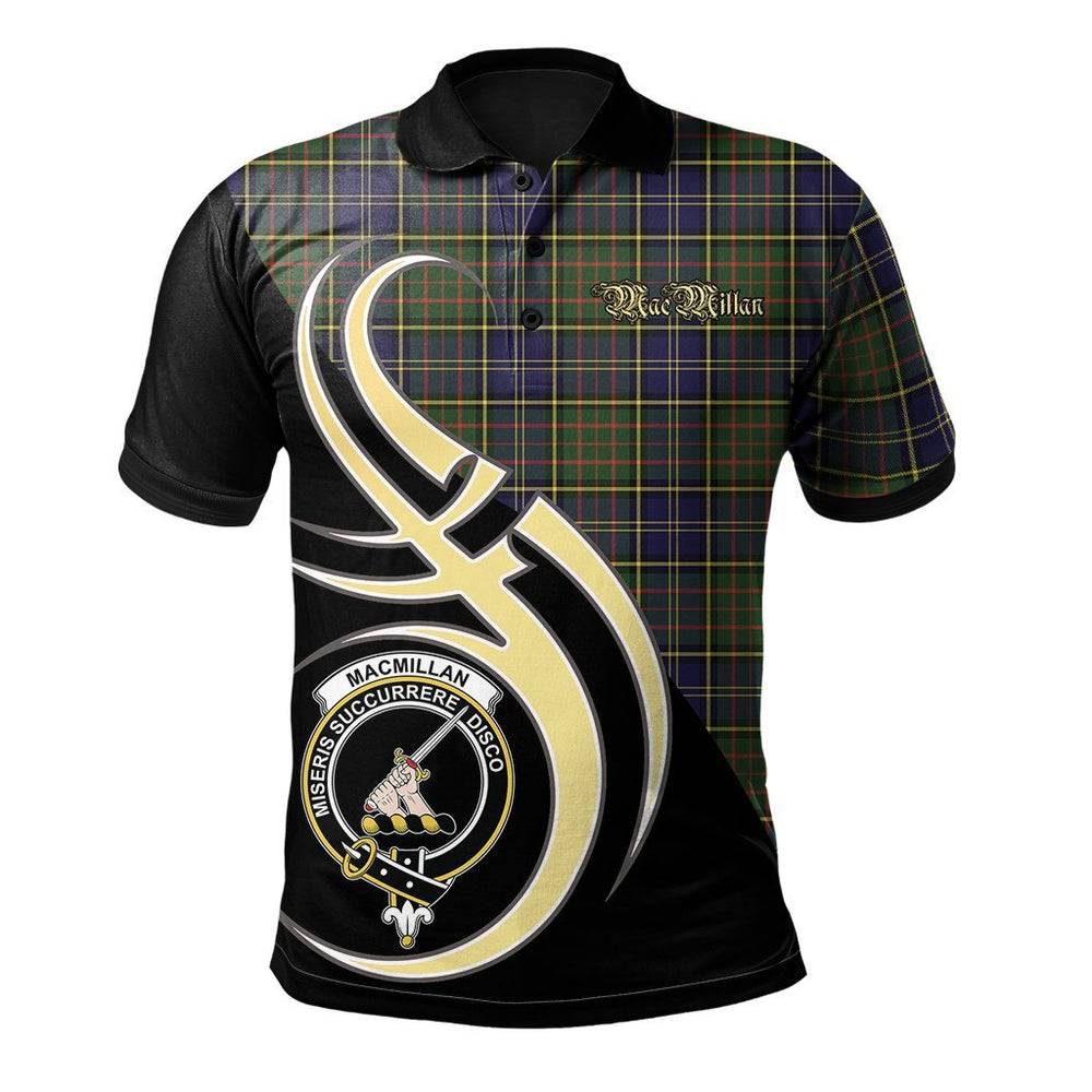 Clan MacMillan Hunting Modern Tartan Polo Shirt - Believe In Me Style LN39 MacMillan Hunting Modern Tartan Tartan Polo