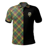 Clan MacMillan Old Ancient Tartan Polo Shirt Half of Me - Cross Style MY89 MacMillan Old Ancient Tartan Tartan Polo