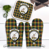 Clan MacMillan Old Modern Tartan Crest Oven Mitt And Pot Holder (2 Oven Mitts + 1 Pot Holder) TU75 Clan MacMillan Tartan Today