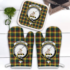 Clan MacMillan Old Modern Tartan Crest Oven Mitt And Pot Holder (2 Oven Mitts + 1 Pot Holder) TU75 Clan MacMillan Tartan Today