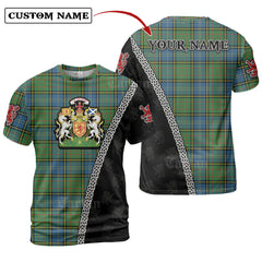 MacMillan Hunting Ancient Tartan Shirt with Scotland Coat of Arms & Custom Name LZ59