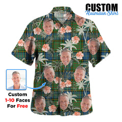 Clan MacMillan Hunting Ancient Tartan Custom Face Hawaiian Shirt – Unisex Gift for Family Members, Summer Party GX67 MacMillan Hunting Ancient Tartan Tartan Hawaii Shirt