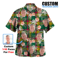 Clan MacMillan Old Ancient Tartan Custom Face Hawaiian Shirt – Unisex Gift for Family Members, Summer Party PJ66 MacMillan Old Ancient Tartan Tartan Hawaii Shirt