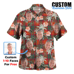 Clan MacNab Ancient Tartan Custom Face Hawaiian Shirt – Unisex Gift for Family Members, Summer Party WR94 MacNab Ancient Tartan Tartan Hawaii Shirt