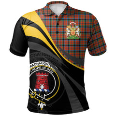 Clan MacNaughton Ancient Tartan Polo Shirt - Royal Coat Of Arms Style XI19 MacNaughton Ancient Tartan Tartan Polo