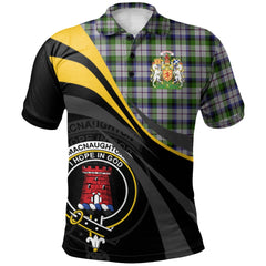 Clan MacNaughton Dress Tartan Polo Shirt - Royal Coat Of Arms Style LF12 MacNaughton Dress Tartan Tartan Polo