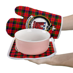 Clan MacNaughton Modern Tartan Crest Oven Mitt And Pot Holder (2 Oven Mitts + 1 Pot Holder) IO48 Clan MacNaughton Tartan Today