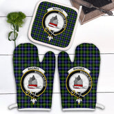 Clan MacNeil Of Barra Modern Tartan Crest Oven Mitt And Pot Holder (2 Oven Mitts + 1 Pot Holder) YQ89 Clan MacNeil / MacNeill Tartan Today