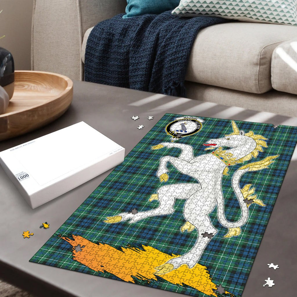Clan MacNeil of Colonsay Ancient Tartan Crest Unicorn Scotland Jigsaw Puzzles Gift For Family IC97 Clan MacNeil / MacNeill Tartan Today