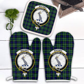 Clan MacNeil Of Colonsay Modern Tartan Crest Oven Mitt And Pot Holder (2 Oven Mitts + 1 Pot Holder) BD66 Clan MacNeil / MacNeill Tartan Today