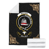 Clan MacNeil (of Barra) Crest Tartan Premium Blanket Black IZ94 Clan MacNeil / MacNeill Tartan Today